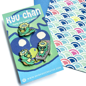 Kyuu-Chan Kappa Yokai Club Pin