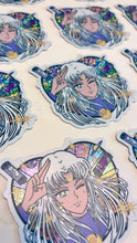 Faithful Feline Pretty Winker • Waterproof Vinyl Glitter Sticker