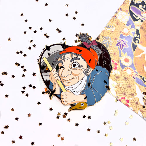 Cleaning Lady Enamel Pin