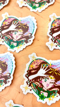 Floral Guardian Pretty Winker • Waterproof Vinyl Glitter Sticker