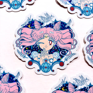 Princess Lady Pretty Winker • Waterproof Vinyl Glitter Sticker