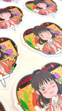 Onigiri Girl Pretty Winker • Waterproof Vinyl Glitter Sticker