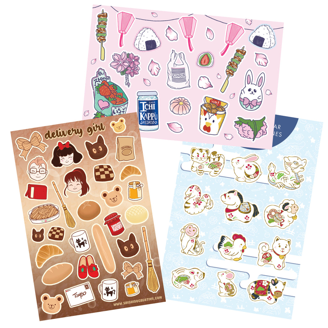 3 Sticker Sheets for $10 • Choose Your Designs