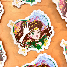 Floral Guardian Pretty Winker • Waterproof Vinyl Glitter Sticker