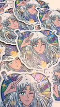 Faithful Feline Pretty Winker • Waterproof Vinyl Glitter Sticker