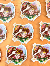 Floral Guardian Pretty Winker • Waterproof Vinyl Glitter Sticker