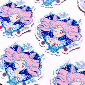 Princess Lady Pretty Winker • Waterproof Vinyl Glitter Sticker