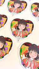 Onigiri Girl Pretty Winker • Waterproof Vinyl Glitter Sticker