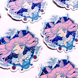 Princess Lady Pretty Winker • Waterproof Vinyl Glitter Sticker