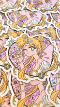 Moon Queen Supreme V2 Pretty Winker • Waterproof Vinyl Glitter Sticker