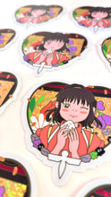 Onigiri Girl Pretty Winker • Waterproof Vinyl Glitter Sticker