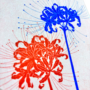 Higanbana / Spider Lily • 5x7" Risograph Art Print