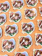 Floral Guardian Pretty Winker • Waterproof Vinyl Glitter Sticker