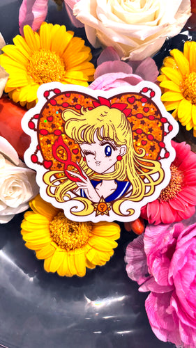 Dreamy Idol Pretty Winker • Waterproof Vinyl Glitter Sticker