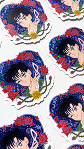 Helpless Hunk Pretty Winker • Waterproof Vinyl Glitter Sticker