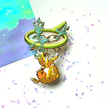 Kingyo Sukui Goldfish Scooping Enamel Pin