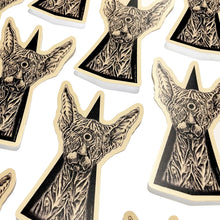 3.75" Sphinx Cat • Waterproof Vinyl Sticker