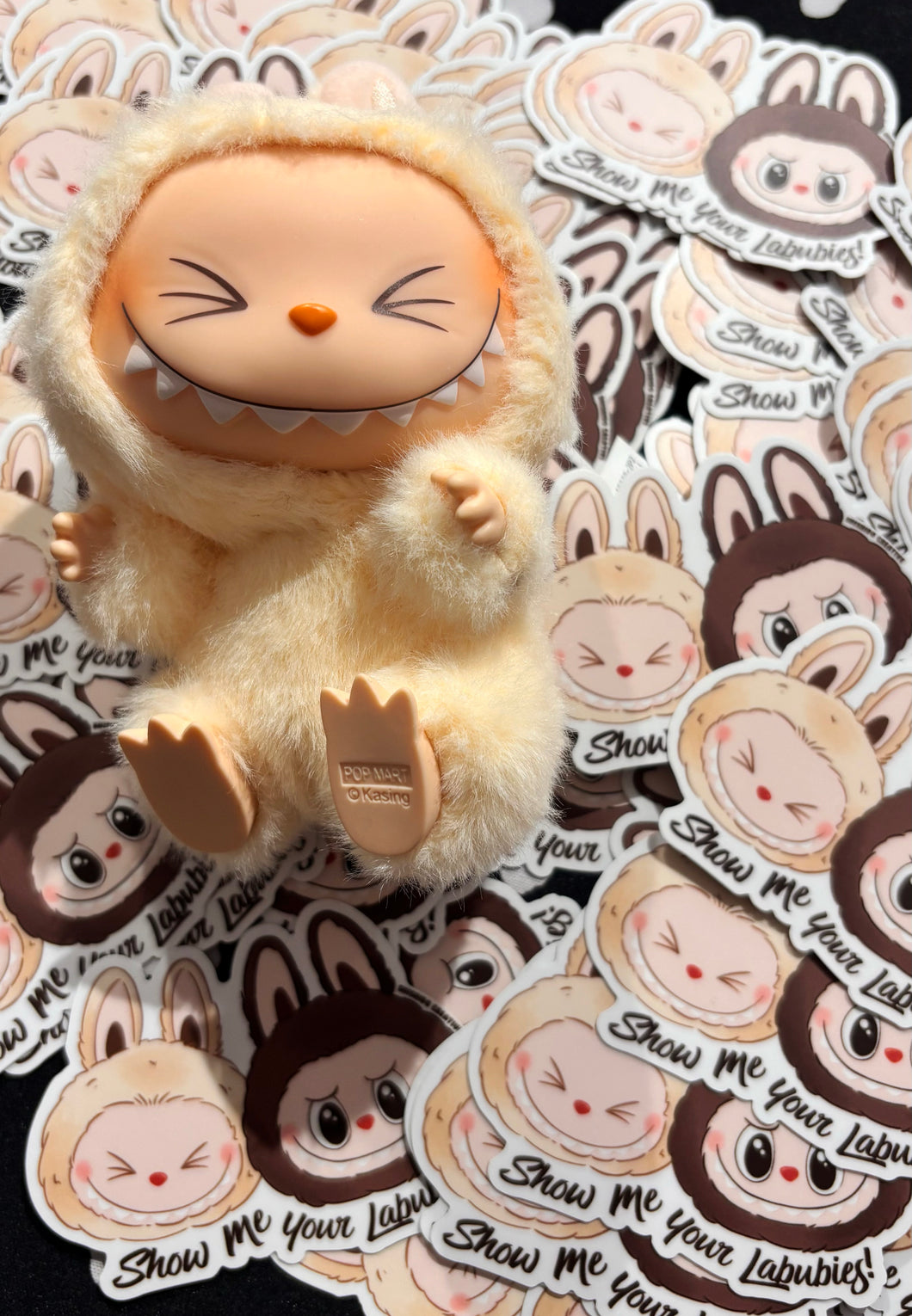 Show Me Your Labubies! • 3” Matte Waterproof Vinyl Sticker