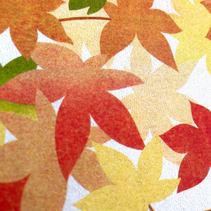 Koyo Momiji / Falling Maple Leaves • 5x7" Risograph Art Print