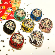 Daruma Enamel Pin