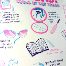 Crybaby Tools of the Trade • 8x8" Risograph Art Print
