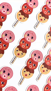 AC Tako Characters Dango • 3” Matte Waterproof Vinyl Sticker