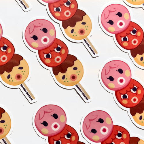 AC Tako Characters Dango • 3” Matte Waterproof Vinyl Sticker