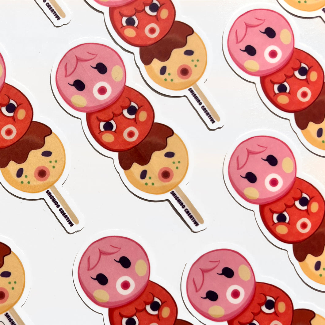AC Tako Characters Dango • 3” Matte Waterproof Vinyl Sticker