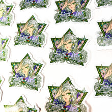 Emerald Star Pretty Winker • Waterproof Vinyl Glitter Sticker
