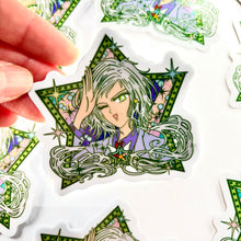 Emerald Star Pretty Winker • Waterproof Vinyl Glitter Sticker