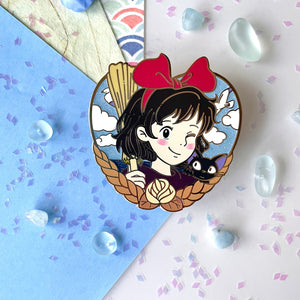 Delivery Girl Enamel Pin