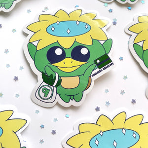 Kyuu-chan Shopping Spree • 3" Glossy Waterproof Vinyl Sticker