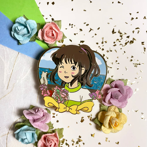 Train Passenger Enamel Pin