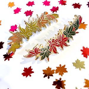 Momiji Color-Changing Maple Leaf Enamel Pin Set