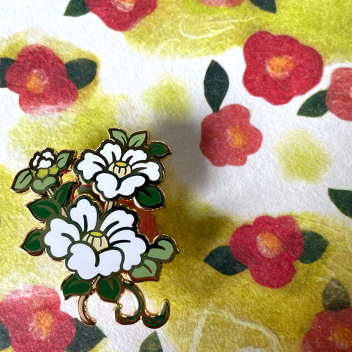 Tsubaki / Camellia Flower Pin