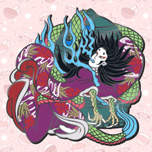 Kiyohime Dragon Lady Yokai Club Pin