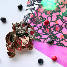 Fan Tanuki Yokai Club Pin