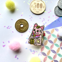 Maneki Neko Enamel Pin