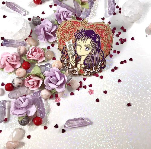 Fire Miko Enamel Pin