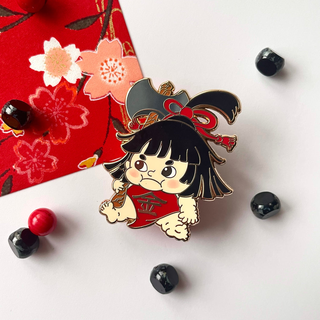 Kintaro / Fat Baby Enamel Pin