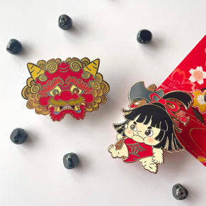 Kintaro / Fat Baby Enamel Pin