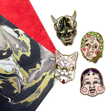 Yokai Mask Pin Set